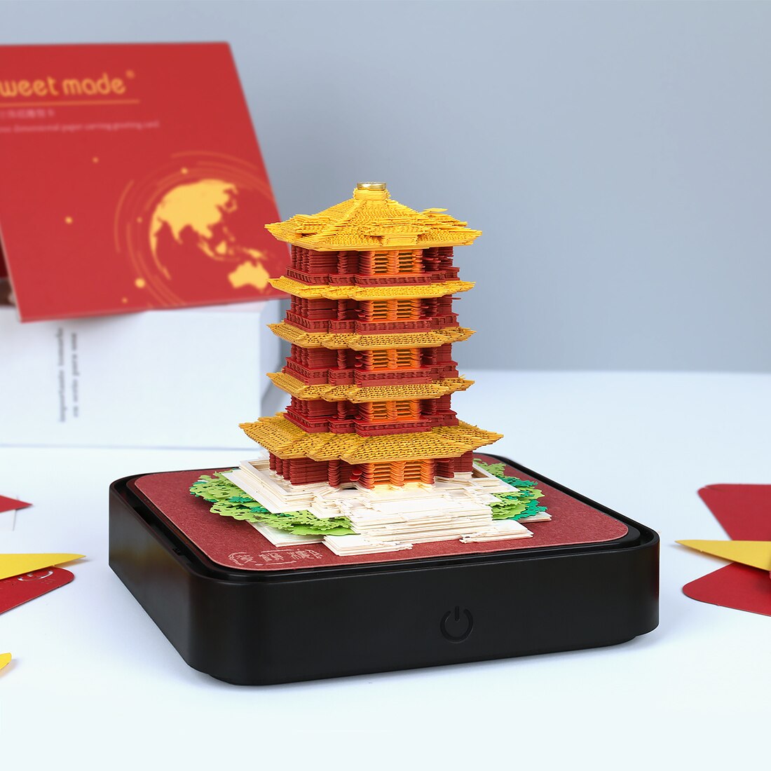Pagoda Temple (With Light & Calendar 2024) – Artsy Pads