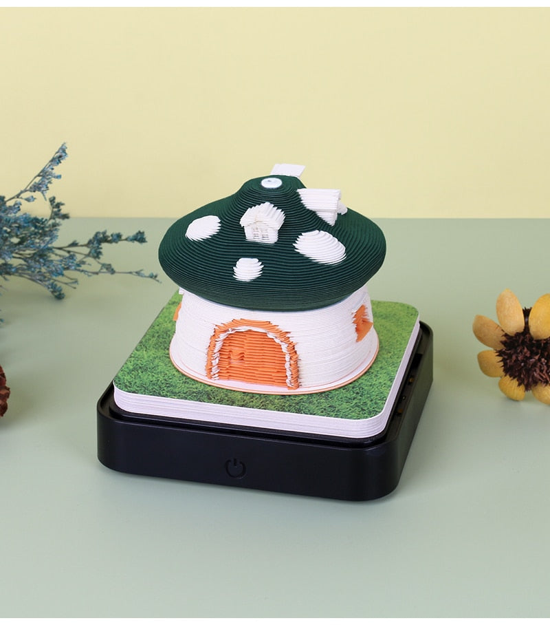 Green Mushroom house (With Light & Calendar 2024) – Artsy Pads