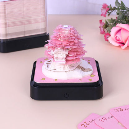 Pink Sakura Tree (With Light & Calendar 2025)